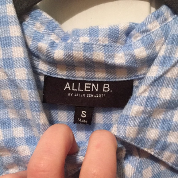 Blue Gingham shirt dress - Picture 3 of 5